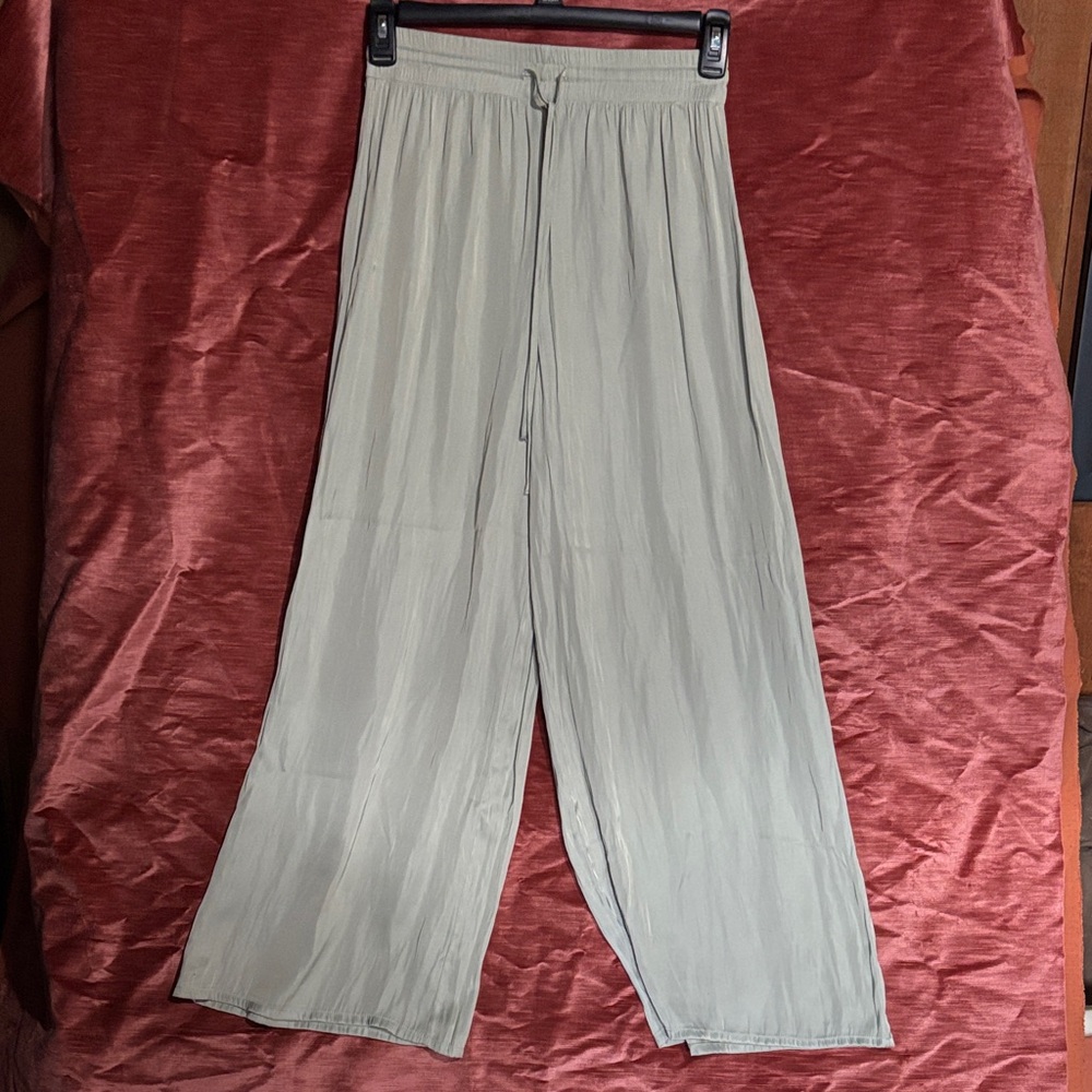 Rachel Zoe Light Green Wide Leg Pants
